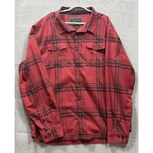 Smith & Rogue Men's Standard Issue Plaid Flannel Long Sleeve Work Shirt XXXL